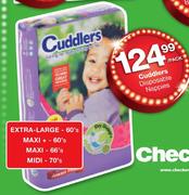 Cuddlers Disposable Nappies Extra-Large-60's-Per Pack