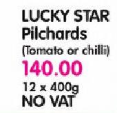 Lucky Star Pilchards(Tomato Or Chilli)-12x400Gm