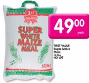 First Value Suger Maize Meal-12.5Kg Each
