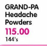 Grand-PA Headache Powders-144's