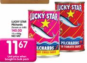 Lucky Star Pilchards(Tomato Or Chillii)-400Gm