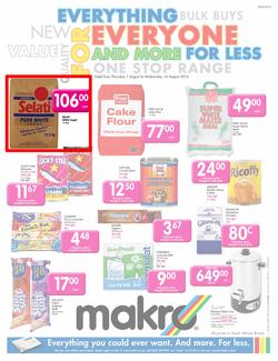 Makro Gauteng : Food (1 Aug - 14 Aug 2013), page 1