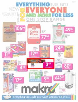 Makro Gauteng : Food (1 Aug - 14 Aug 2013), page 1