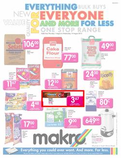 Makro Gauteng : Food (1 Aug - 14 Aug 2013), page 1