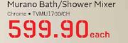 Murano Bath/Shower Mixer Chrome(TVMU1700/CH)-Each