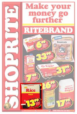 Shoprite Eastern Cape : Ritebrand (9 Sep - 22 Sep 2013), page 1