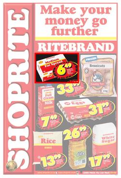 Shoprite Eastern Cape : Ritebrand (9 Sep - 22 Sep 2013), page 1