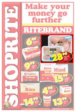 Shoprite Western Cape : Ritebrand (11 Sep - 22 Sep 2013), page 1