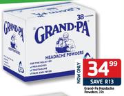 Grand-Pa Headache Powders-38's