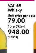 Vat 69 Whisky-12x750ml