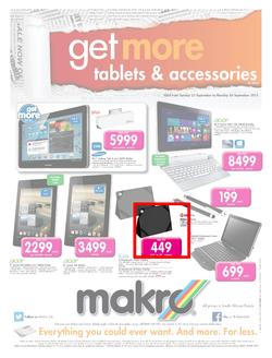 Makro : Get More Tablets & Accessories (22 Sep - 30 Sep 2013), page 1
