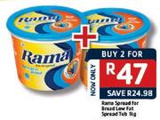 Rama Spread For Bread Low Fat Spread Tub - 2x1kg