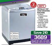Defy Metallic Top Load Washing Machine-13kg(DTL132)