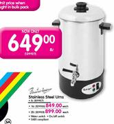 Fuchsware Stainless Steel 8Ltr Urn-Each