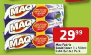 Maq Fabric Conditioner Refill Banded Pack-3 x 500ml