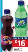 Fanta, Sprite Or Sparletta-2x500Ml