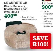 Securetech Kinetic Recovery Snatch Strap 8-Ton -Each