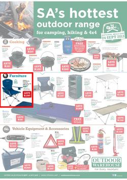 Outdoor Warehouse : SA's Hottest Outdoor Range (13 Sep - 6 Oct 2013), page 1