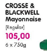 Crosse & Blackwell Mayonnaise(Regular)-6x750Gm