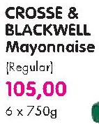 Crosse & Blackwell Mayonnaise (Regular)-6 x 750g