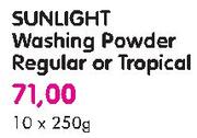 Sunligth Washing Powder Regular Or Tropical-10 x 250g