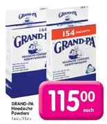 Grand-Pa Headache Powders-144's/154's Each