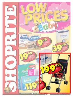 Shoprite Free State : Low Prices For Baby (30 Sep - 13 Oct 2013), page 1