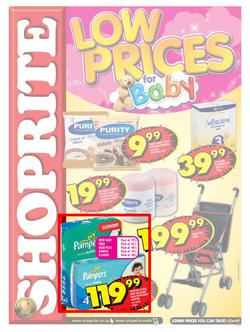 Shoprite Free State : Low Prices For Baby (30 Sep - 13 Oct 2013), page 1