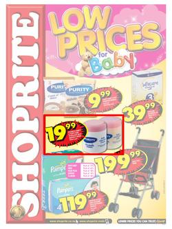 Shoprite Free State : Low Prices For Baby (30 Sep - 13 Oct 2013), page 1