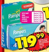 Pampers Active Baby Economy Pack Disposable Nappies-Per Pack
