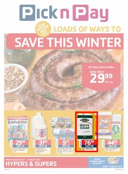 Pick N Pay KZN : More Ways To Save This Winter (23 Jul - 4 Aug 2013), page 1