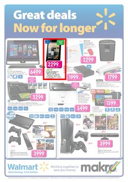 Makro : Walmart Great Deals Now For Longer (6 Oct - 17 Nov 2013), page 1