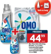 Omo Auto Washing Powder-2Kg Or Omo Concentrated Liquid-750Ml Each
