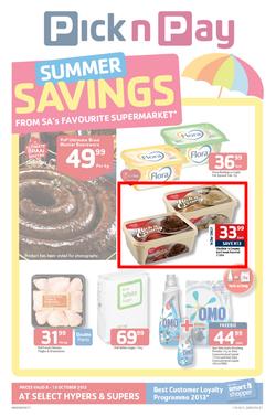 Pick N Pay KZN : Summer Savings (8 Oct - 13 Oct 2013), page 1