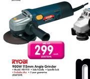Ryobi 900W 115mm Angle Grinder-HG-910 Each