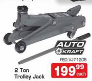Auto Craft 2 Ton Trolley jack-Each