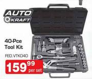 Auto Craft 40 Piece Tool Kit-Per Set