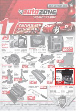 Autozone : 17 Years of Excellent Deals For Your Wheels (8 Oct - 20 Oct 2013), page 1