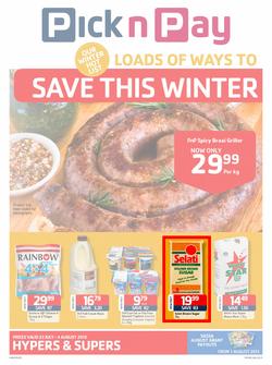 Pick N Pay Western Cape : More Ways To Save This Winter (23 Jul - 4 Aug 2013), page 1