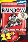 Rainbow Mama's Nine Nine Frozen Chicken Braai Pack-1.15kg