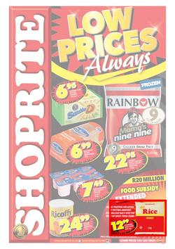 Shoprite Western Cape : Low Prices Always (9 Oct - 20 Oct 2013), page 1