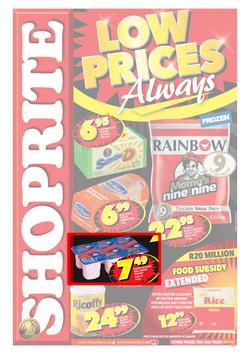 Shoprite Western Cape : Low Prices Always (9 Oct - 20 Oct 2013), page 1