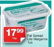 Checkers Housebrand Fat Spread Lite Margarin Tub-1Kg