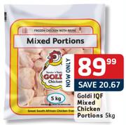 Goldi IQF Mixed Chicken Portions - 5kg