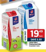 Clover Ultra Pasteurised Milk-2 Ltr Each