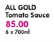 All Gold Tomato Sauce-6x700Ml