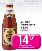 All Gold Tomato Sauce-700ml Pack