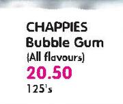 Chappies Bubble Gum(All Flavours-125's pack