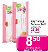 First Value Softener Refill(All variants)-500Ml