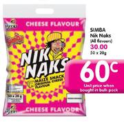 Simba Nik Naks(All Flavours)-20Gm